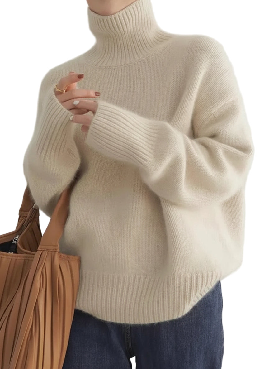 Alecia - Jersey de cuello alto elegante