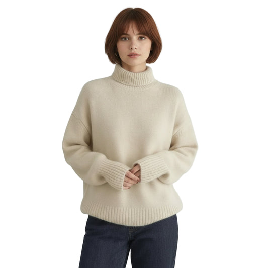 Alecia - Jersey de cuello alto elegante